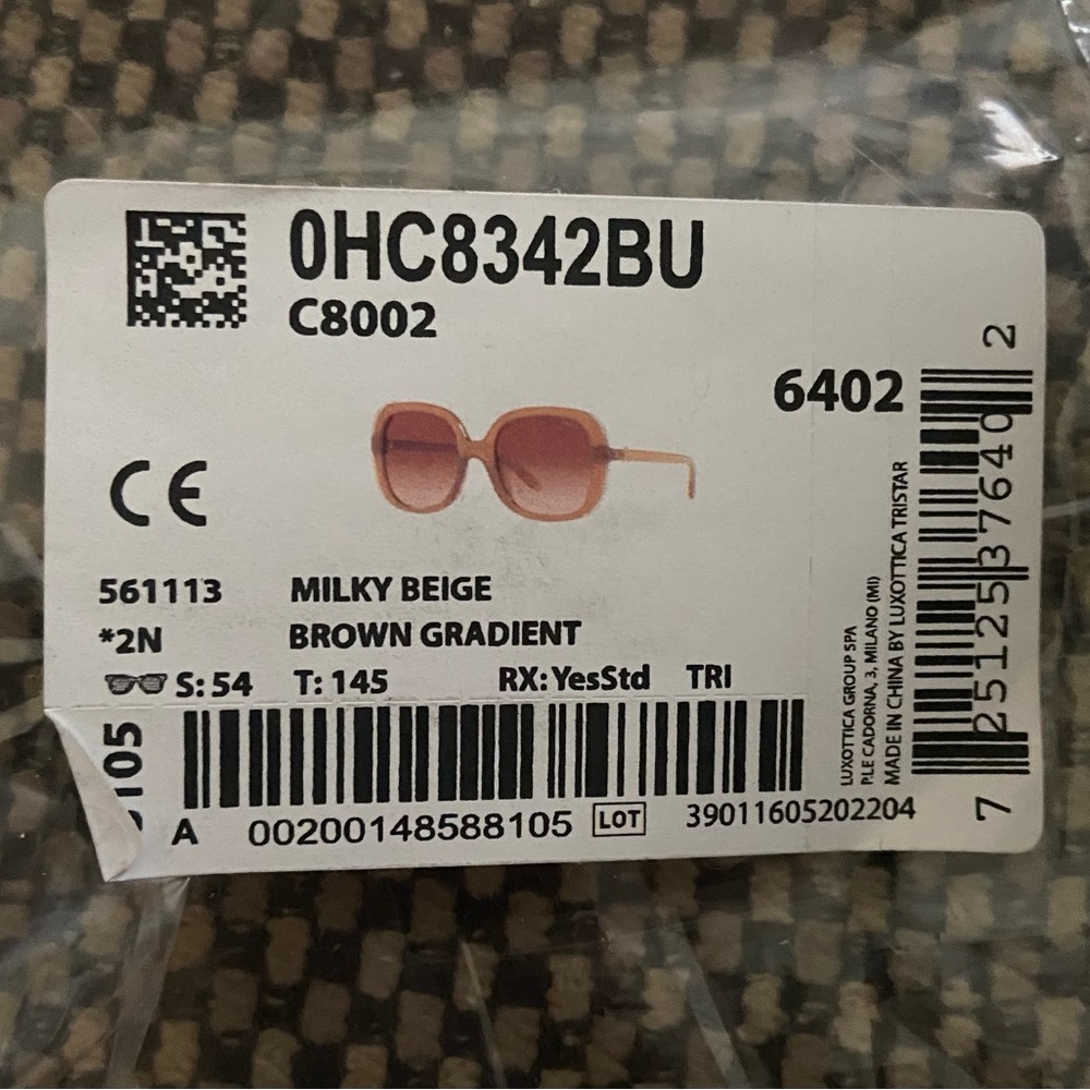 COACH Wildflower Milky Beige Sunglasses (discontinued) - Picture 6 of 8